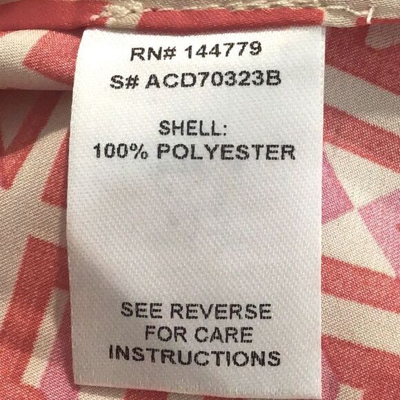 VICI Brenleigh Pink Red Geometric Print Poly Satin Button Down Tunic Mini Dress - Picture 15 of 16